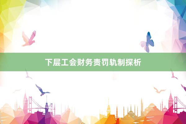下层工会财务责罚轨制探析